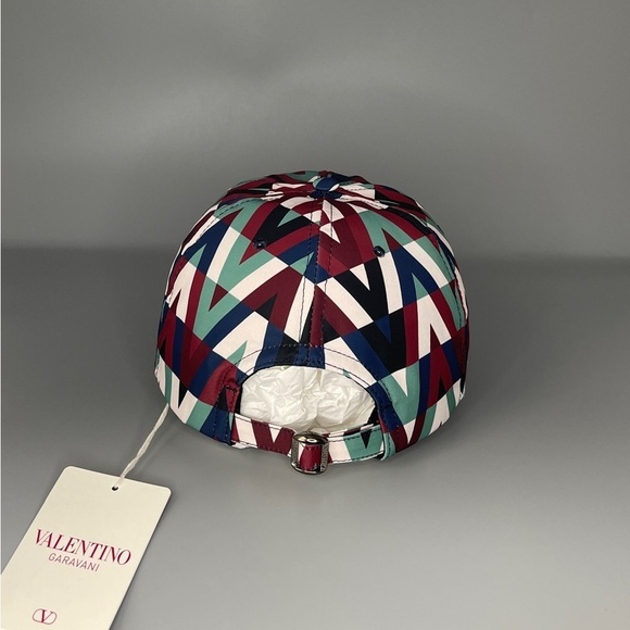 Authentic Valentino Multicolor Monogram Hat BEAUTIFUL Condition Gently Worn - Picture 5 of 14